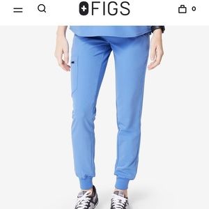 Figs ceil blue Zamora joggers